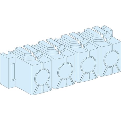 Schneider 04150 Coperture (x8) ipxxb/jdb per barra collettrice powerclip