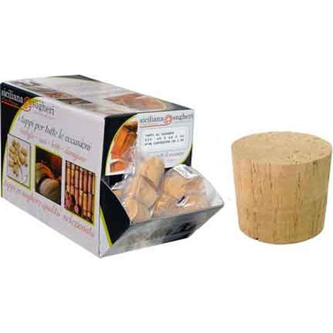 TAPPO IN SUGHERO PER DAMIGIANA 2 PEZZI 55x50 mm Q.TA 30