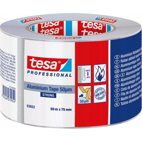 Nastro adesivo per riparazione cavi in alluminio Tesa, 50 m, larghezza 75 mm (1/3)