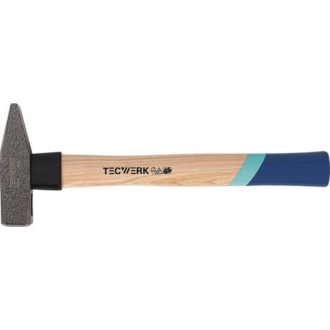 Martillo  de  cerrajero  200g  mango  L.280mm  Hickory  con  funda  protectora  de  nailon  TECWERK (1/3)