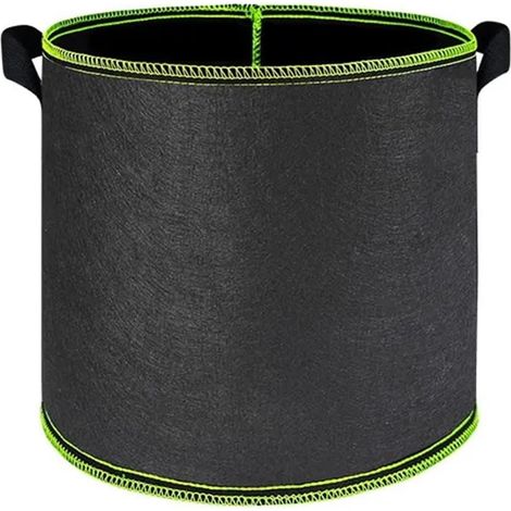 [JAMAIS UTILISÉ]Grow Bags 1-15 Gallon Non-Woven Plant Grow Bags Thickened Plant Vegetable Seeding Grow Bags with Handle Fabric Flowerpot Garden Supplies(10 Gallon 40x30cm)