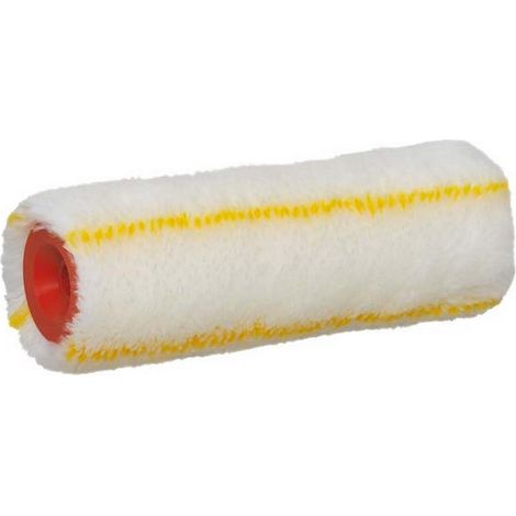 RAYÉ JAUNE rouleau L.180 ROTA tarif réduit en polyacrylique méché couvrant poils: 12 mm