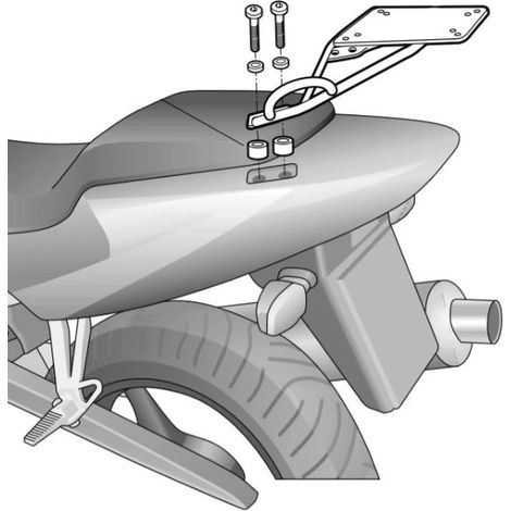 Soporte para baúl Shad para Honda CBR 600 F, CBR 600 FR Rossi, CBR 600 FS Sport (1/3)