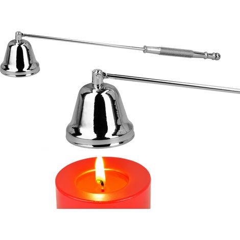 Estintore per candele color argento, accessorio decorativo per la casa 1 (1/4)