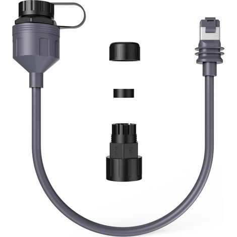 Vakuum-Adaptateur Ethernet Starlink Gen 3/Mini, coupleur de réparation d'extension étanche pour StarlinkS Gen3 Standard SPX vers RJ45, compatible avec Star Link V3/Mini Dishy (1 pack) (1/5)