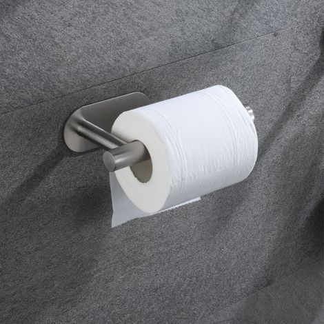 Portarrollos de papel higiénico, soporte de pared autoadhesivo para baño, furgoneta, sin necesidad de taladrar, toallero (1/5)