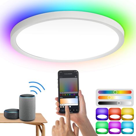 Randaco Smart LED Deckenleuchte 24W für Büro - 2040LM, Küche, RGB Bürolampe, dimmbar, Superslim (1/4)