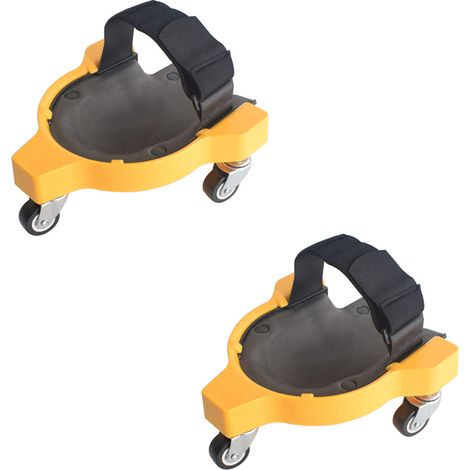 Echte Haltbarkeit und Robustheit mit 3 Roulettes und Coussins Gel Comfort für Erwachsene, Unisex, - Gelb (1/5)