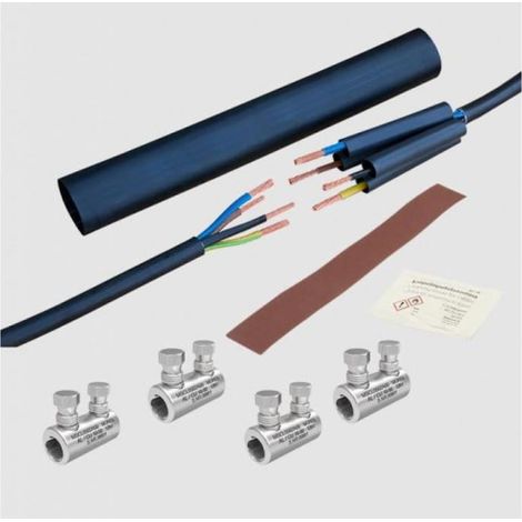 Empalme de cable termorretráctil con conectores de cable con perno de corte MSCS35 Al/Cu 6-35mm 1kV 2xAl tornillo MSCS0352A00