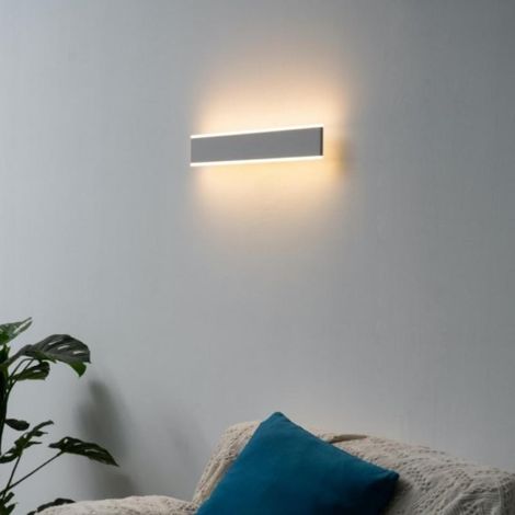 Applique Murale Blanche Double Faisceau 60cm 17W Haut rendement