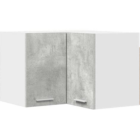 Maison Exclusive - Armadio pensile Grigio Cemento e Bianco 57 x 57 x 40 cm