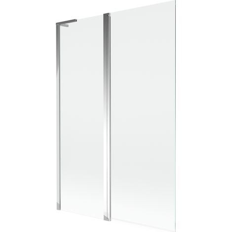 Mexen Mist L paravento per vasca da bagno a 2 ante 120 x 150 cm, trasparente, cromo - 8A9L-120-011-01-00 (1/5)
