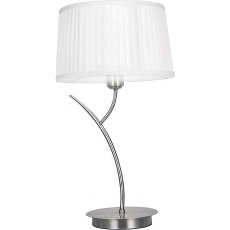 FAB 143071020  Plateau de table Magni 1xe27 Chrome C / écran blanc 53x30x30 Cm