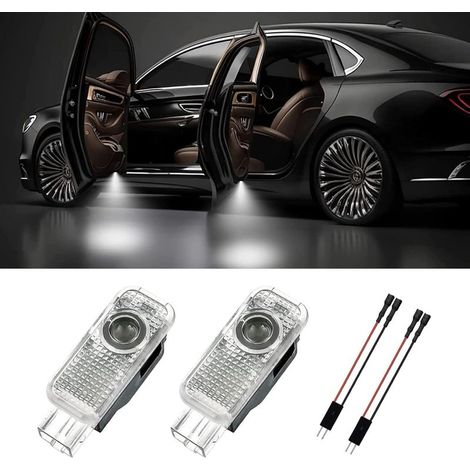 2 luces para puertas, proyectores para puertas de entrada, proyectores para puertas de coche para A1/A3/A4/A5/A6/Q3/Q5/Q7/A7/A8/R8 (1/5)