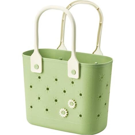 Panier de rangement vert, avec poignée, portable, pour la maison, la chambre ou la buanderie, adapté aux espaces intérieurs et à la routine quotidienne.-AquaForge (1/5)