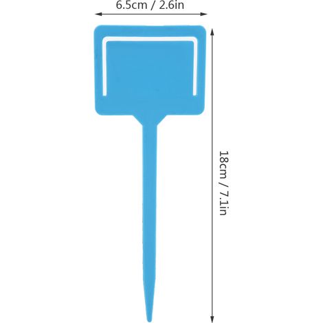 20 blaue, wasserfeste und strapazierfähige PVC-Gartenetiketten, 18 x 6,5 cm (1/5)