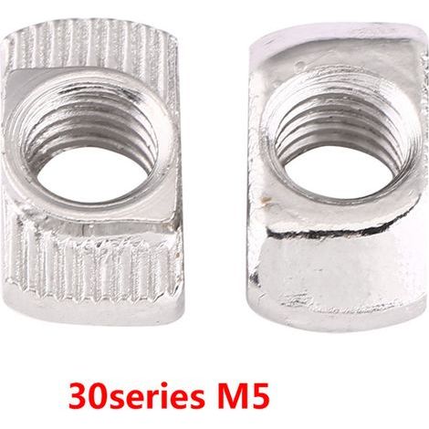 Hammerkopfmutter aus vernickeltem Kohlenstoffstahl für Aluminiumprofile, T-Nut (EU30 M515.58) (1/2)