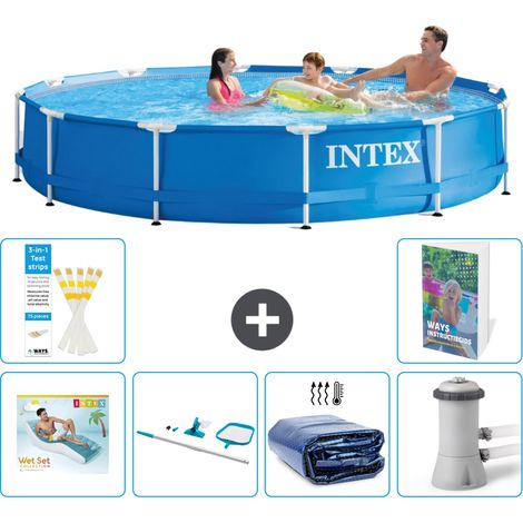 Frame Pool Rund - 366x76 cm - 7-teilig S134