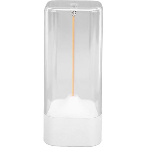 Luz nocturna - Luz nocturna magnética - Luz nocturna con control táctil - Lámpara de escritorio LED inalámbrica recargable - Recargable por USB - Luz cálida - 1 unidad - Blanco (1/5)