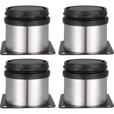 4pcs Pieds de meuble Pieds de table Pieds de table basse Pieds de meuble TV Pieds de meuble, Ø5x40cm noir, réglable Pieds de Table (1/4)