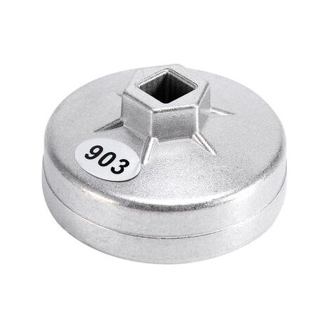 74mm 14 Flte En Aluminium Filtre Huile Clé Socket Remover Outil 903 Couleur Argent pour BMW Audi Benz (1/5)