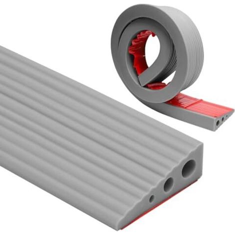 Threshold ramp, 100x7x2.5cm, PVC wheelchair ramp, non-slip surface, rubber ramp, access ramp for wheelchairs, strollers, walkers or e-scooters (Grey, 2.5)