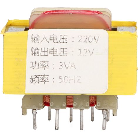 9-poliger 50-Hz-3-VA-Trenntransformator, 230-V-Eingang, 12-V-Ausgang, Spannungswandlermodul (1/5)
