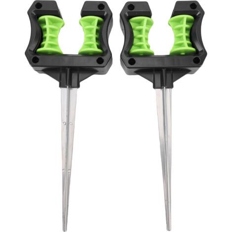 Lot de 2 piquets de guidage pour tuyau d'arrosage en ABS, stables et légers, pour l'irrigation agricole. (1/5)