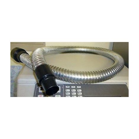 TUBO FLEX ACCIAIO PER CENERE CON MANICOTTI 1,5MT LAVORWASH ORIGINALE (1/2)