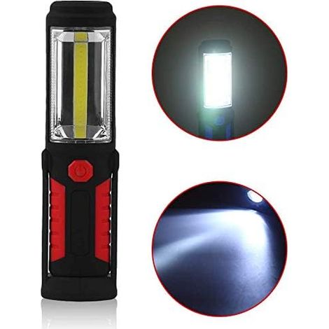 Wiederaufladbare LED-Taschenlampe 2 in 1 COB-LED-Arbeitsleuchte für C (1/5)