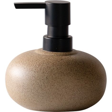 Flacon pompe en céramique réutilisable pour shampoing, lotion, savon et après-shampoing (format voyage) (1/5)