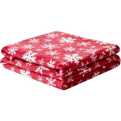 Plaid de Noël en polaire chaude - Décoration d'intérieur  Grande couverture pour canapé  Idéal pour femme et salon