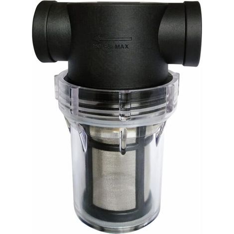 Crépine de pompe à eau en ligne de 3/4 po avec filtre en acier inoxydable de 80 mailles (1/3)