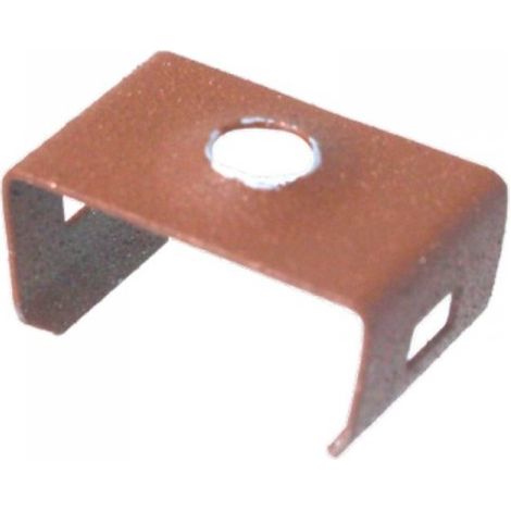 Clip Guida Gancio di Montaggio In Acciaio Colore Corten Per Profilato Alluminio BAZ1707