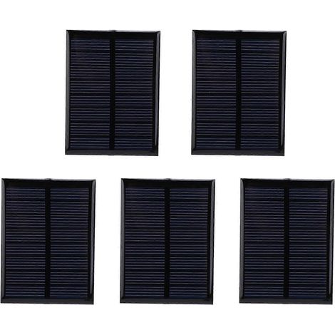 5 Stück Mini-Solarpanel-Epoxidharz-Zellenplatinenmodul für Batteriespielzeug, Ladegerät, Licht, 4 V, 150 mA