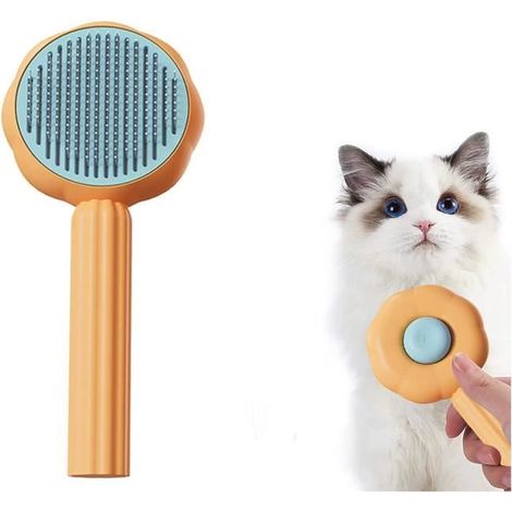 Brosse pour Chiens et Chats Peigne Chat Brosse Chien Petite Brosse Poils Animaux Brosse pour Poils Longs et Courts pour Animaux (1/4)