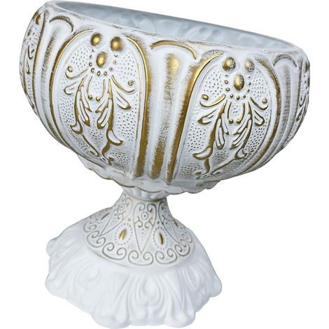 Pot de fleurs, pot de fleurs orange, grand (1/5)