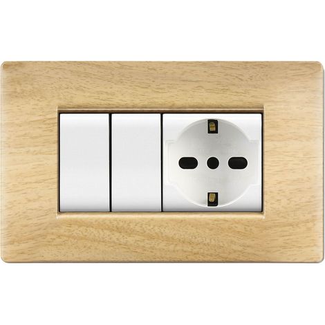 Placca 4 Mod Mylife Q Betull ( Elettrocanali Cod. Ecl2884Bt )