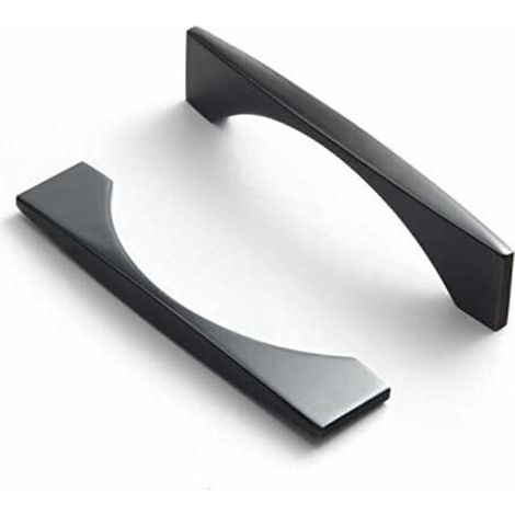 8pcs Poignee de Meuble cuisine noir poignée meuble poignée meuble noir en T Bar poignée de porte Hole distance 160mm (1/4)
