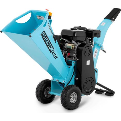 Helloshop26 – Broyeur de végétaux thermique 6,5 ch – Moteur 4 temps – Diamètre de coupe max. 80 mm – Trémie ajustable pour confort d'utilisation (1/5)