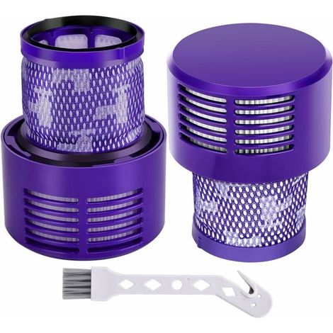 Filtre pour Dyson V10 SV12, 2 Filtres de Remplacement pour Aspirateur Dyson V10 SV12 Cyclone Séries, V10 Absolute Animal Motorhead Total Clean SV12 Accessoire Sans Fil DY-969082-01, (1/5)