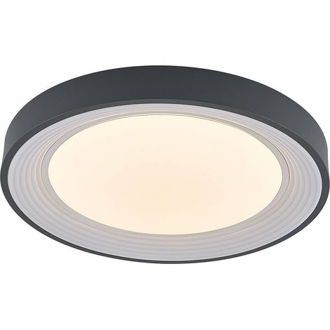Lindby Lámpara de techo LED 'Lindum' en Gris Metal