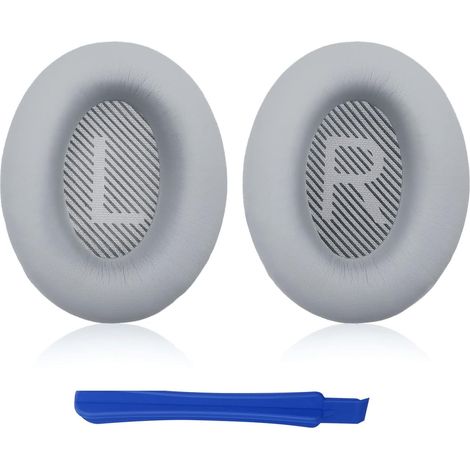 Ensemble de coussinets d’oreille de rechange compatibles Bose QC35, mousse grise avec accessoires de montage (1/5)