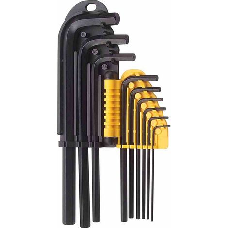 Innensechskantschlüsselsatz Profi 9-teilig, Black, lang