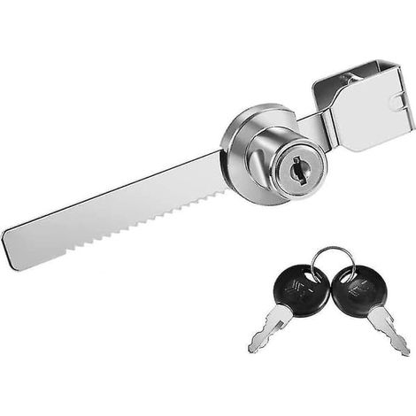 Ensemble de verrouillage pour armoire avec portes coulissantes en verre, clés (1 pièce) (1/5)