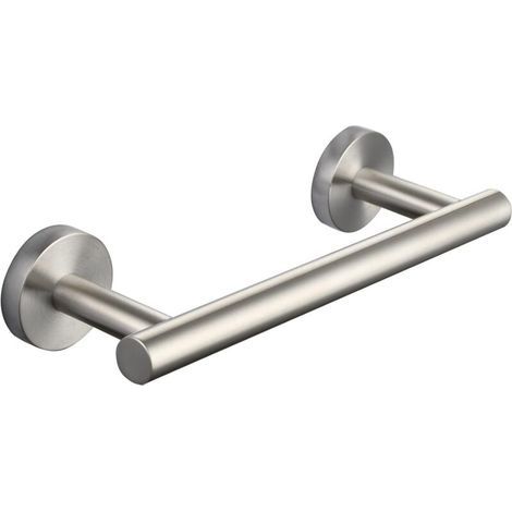 Bathroom Towel Bar 23cm Stainless Steel Wall Mounted Towel Rack Brushed Nickel ZVD (1/5)