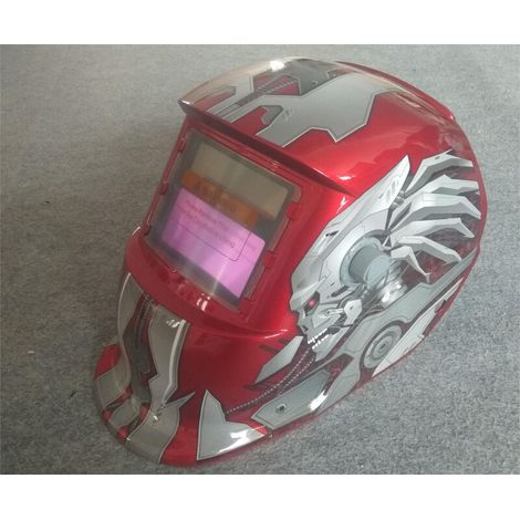 ZOLGINAH Casque de Soudure Automatique - Masque de Soudure avec 2 Lentilles et 2 Capteurs de filtre à ombre réglables DIN9-13 pour le soudage à l'arc de MIG TIG MAG [Classe énergétique A+++]