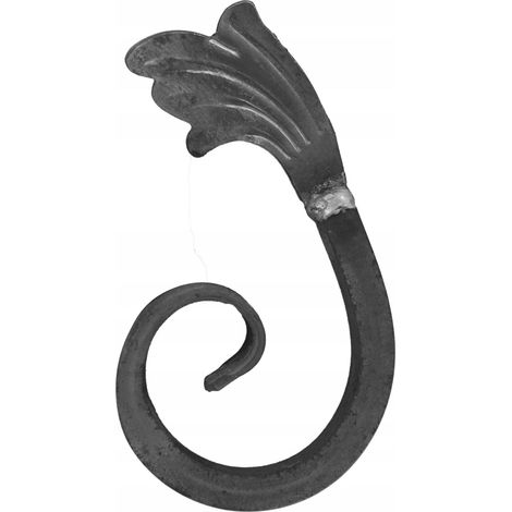 Elemento a spirale, sei elementi forgiati 12X12 10.324.L H150XL95