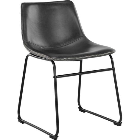 Oregon Esszimmerstuhl PU Kunstleder schwarz. (1/4)