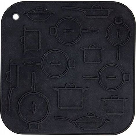 Durable Silicone Pad: Protects the Kitchen Counter from Hot Vessels (1/3)